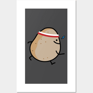 Running potato Posters and Art